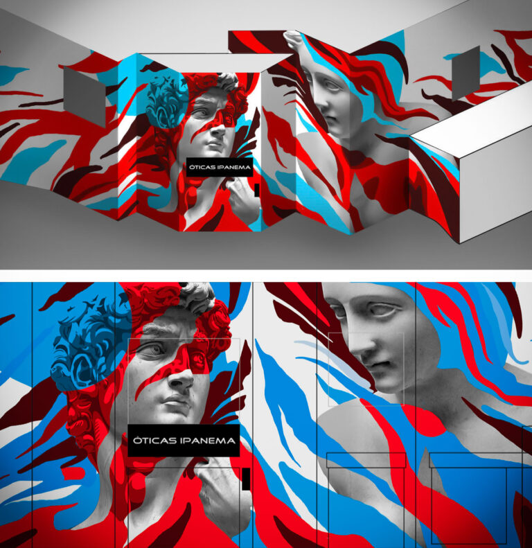 ARTE EM FACHADA COMERCIAL EM CAMPINAS -SP